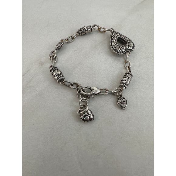 Brighton Laguna Weave Heart Charm Bracelet - Picture 2 of 2